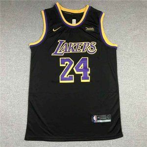 Los Angeles Lakers Kobe Bryant NBA Black jersey #24